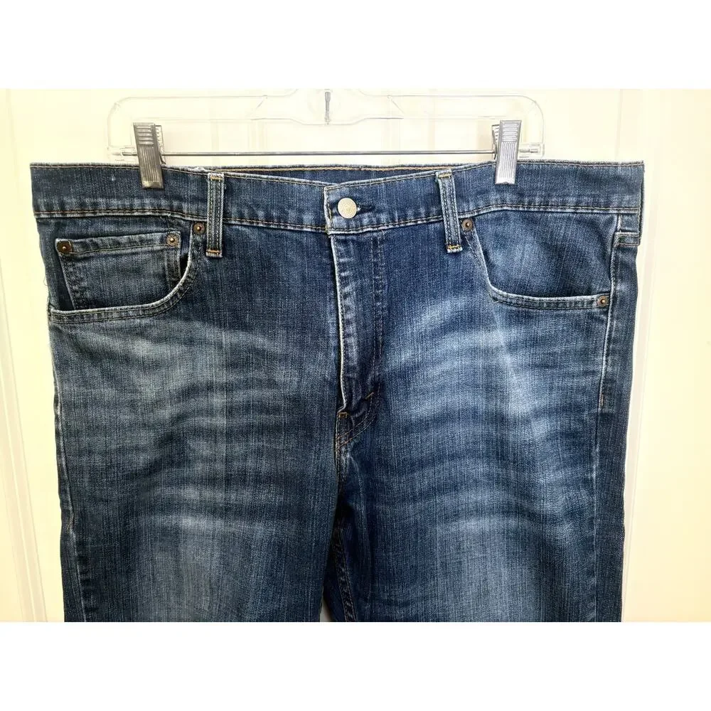 Levis Jeans Mens 38x30 Blue 527 Low Rise Boot Fit Casual Denim Workwear Bootcut